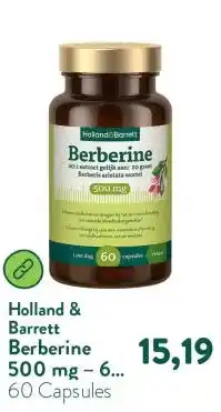 Holland & Barrett Berberine 500 mg – 60 capsules aanbieding