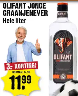 Dirck 3 Olifant Graanjenever 100 cl aanbieding