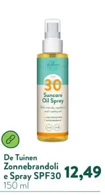 Holland & Barrett Zonnebrandolie Spray SPF30 aanbieding