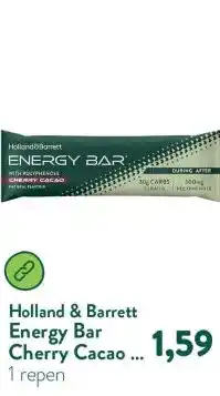 Holland & Barrett Energy Bar Cherry Cacao - 48g aanbieding