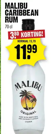 Dirck 3 Malibu Cocos Rum 70 cl aanbieding