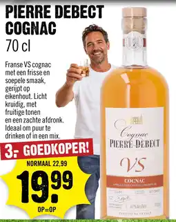 Dirck 3 Pierre Debect Cognac VS 70 cl aanbieding