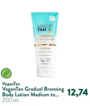 Holland & Barrett VeganTan Gradual Bronzing Body Lotion Medium to Dark aanbieding