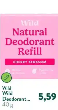 Holland & Barrett Wild Deodorant Cherry Blossom Navulling aanbieding
