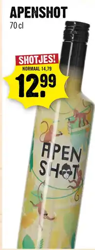 Dirck 3 Apenshot 70 cl aanbieding
