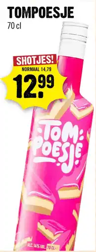 Dirck 3 Tompoesje Shot 70 cl aanbieding