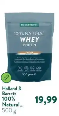 Holland & Barrett 100% Natural Whey Protein Coffee aanbieding