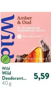 Holland & Barrett Wild Deodorant Amber & Oud Navulling aanbieding