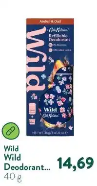 Holland & Barrett Wild Deodorant Marble Ditsy Amber & Oud aanbieding