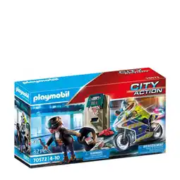 Bol.com PLAYMOBIL City Action Politiemotor: achtervolging van de geldrover - 70572 aanbieding