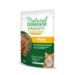 Zooplus 28x70g Natural Trainer Straccetti Urinary Sterilised Reepjes in saus met kip, nat kattenvoer aanbieding