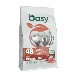 Zooplus Oasy Adult Medium/Large Hondenbrokken met Lam - Dubbelpak: 2 x 10 kg aanbieding