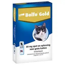 Zooplus 2 x 2 pipette katten vannaf 4 kg Bolfo Gold aanbieding