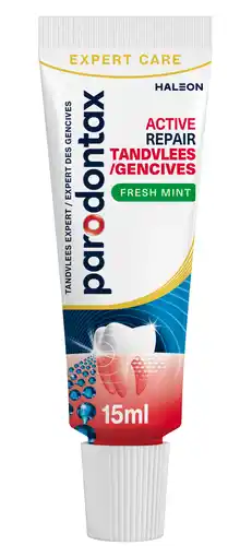 De Online Drogist Parodontax Tandpasta Active Repair Tandvlees Fresh Mint 15ML aanbieding
