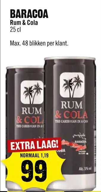 Dirck 3 Baracoa Rum & Cola aanbieding