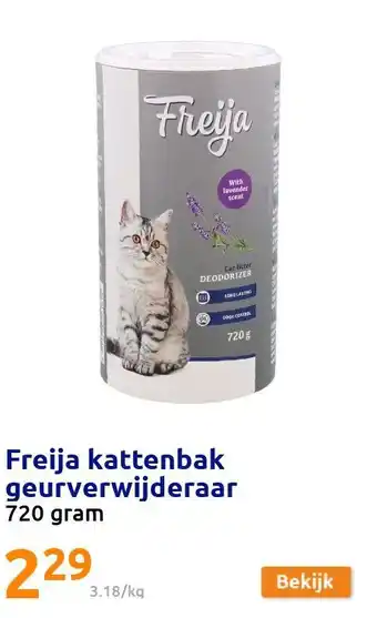 Action Freija kattenbak geurverwijderaar aanbieding