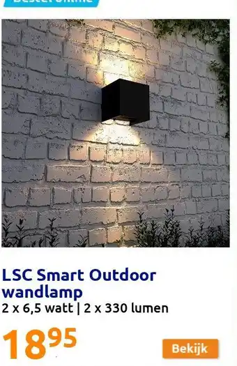 Action LSC Smart Outdoor wandlamp aanbieding