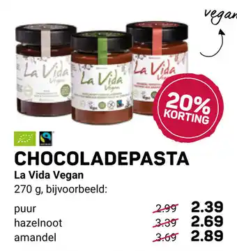 Ekoplaza Chocoladepasta 270g aanbieding