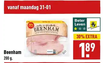 ALDI Beenham 200g aanbieding