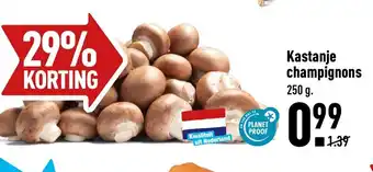 ALDI Kastanje champignons 250g aanbieding