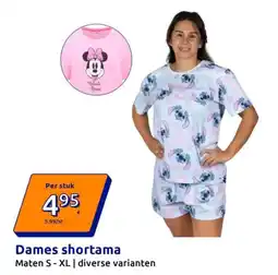 Action Dames shortama aanbieding