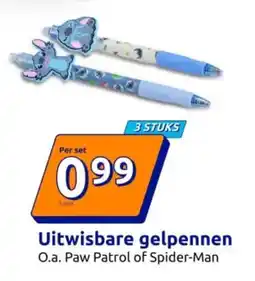 Action Uitwisbare gelpennen aanbieding