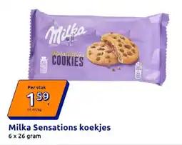 Action Milka Sensations koekjes aanbieding