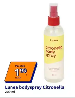 Action Lunea bodyspray Citronella aanbieding
