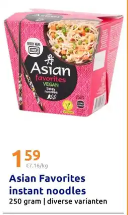 Action Asian Favorites instant noodles aanbieding