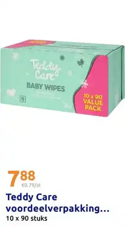 Action Teddy Care voordeelverpakking babydoekjes Sensitive aanbieding