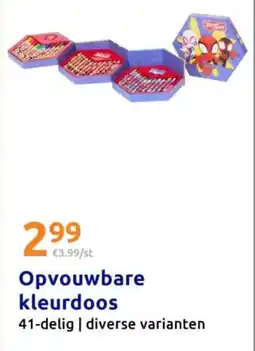 Action Opvouwbare kleurdoos aanbieding