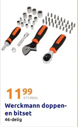 Action Werckmann doppen- en bitset aanbieding