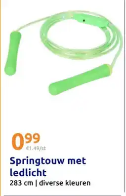 Action Springtouw met ledlicht aanbieding