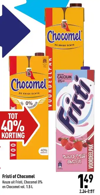 ALDI Fristi of chocomel 1.5L aanbieding