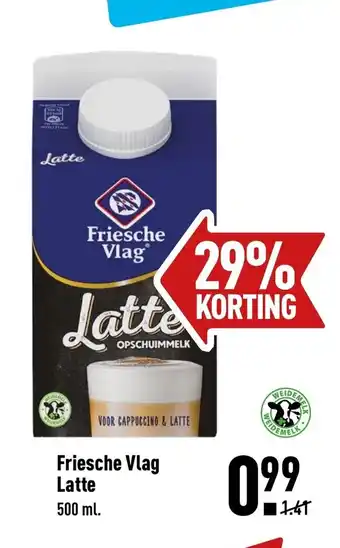 ALDI Friesche vlag latte 500ml aanbieding