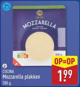 ALDI Mozzarella plakken aanbieding