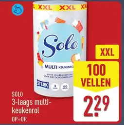 ALDI Solo 3-laags multi- keukenrol aanbieding