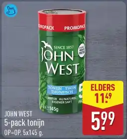 ALDI John West 5-pack tonijn aanbieding