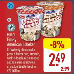 ALDI Funky American ijsbeker aanbieding