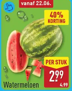 ALDI Watermeloen aanbieding
