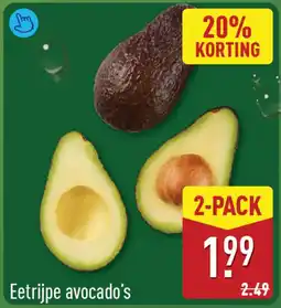 ALDI Eetrijpe avocado's aanbieding