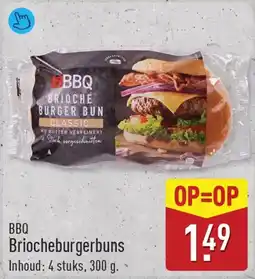 ALDI Bbq briocheburgerbuns aanbieding