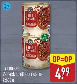ALDI La Finesse 2-pack chili con carne aanbieding