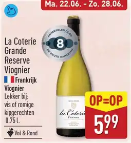 ALDI La coterie grande reserve viognier aanbieding
