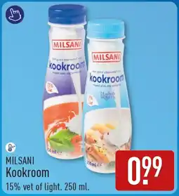 ALDI Milsani kookroom aanbieding