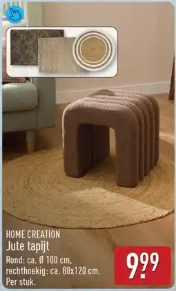 ALDI Home creation jute tapijt aanbieding