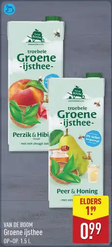 ALDI Van de boom groene ijsthee aanbieding