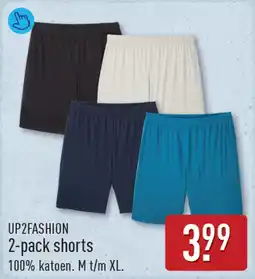 ALDI Up2fashion 2-pack shorts aanbieding