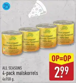 ALDI All seasons 4-pack maïskorrels aanbieding