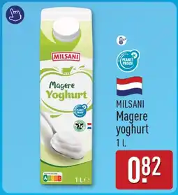 ALDI Milsani magere yoghurt aanbieding